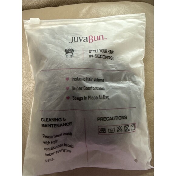 Juva Bun, Dark Brown, Messy Bun, Style Your Hair With Volume, Like Real Hair - Picture 3 of 4